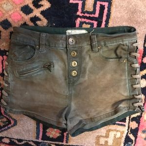 Free people laced-up sides shorts